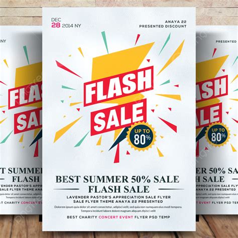 product promotion flyer template free psd